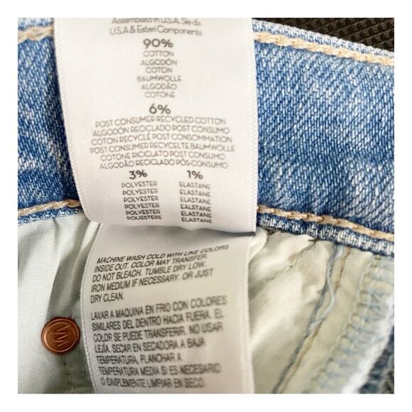 MOTHER The Tripper Ankle Jeans Ripe For The Squeeze Wash Sz 24 - Picture 10 of 13